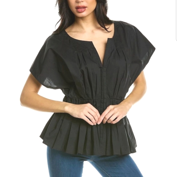 Rebecca Taylor Tops - Rebecca  Taylor Smocked Front Top-NWT